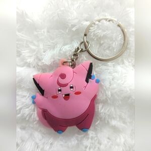 Pokemon pink Clefairy key chain
